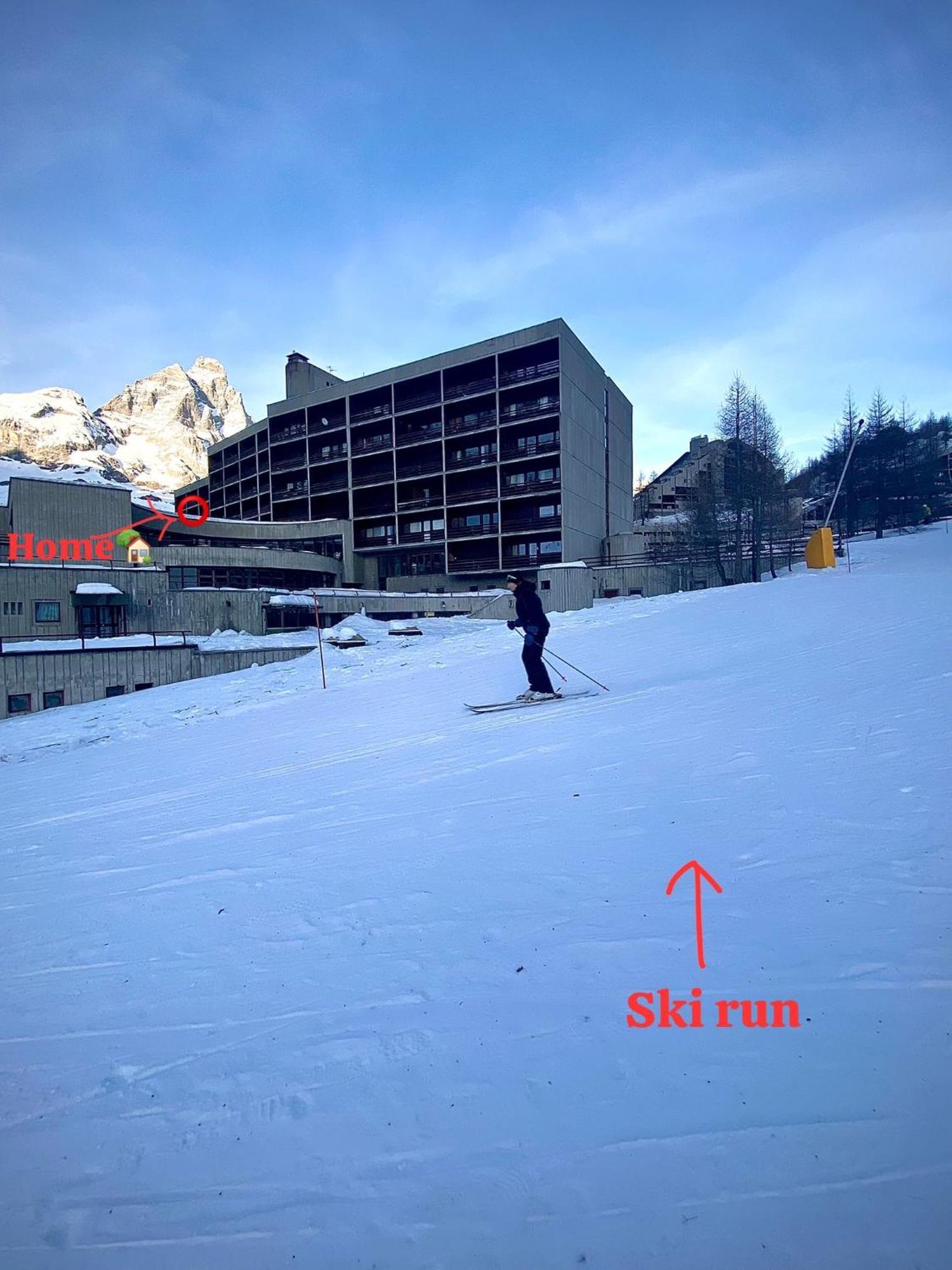 Ski Paradise - Cielo Alto Cervinia เบรยล์-แชร์วิเนีย ภายนอก รูปภาพ